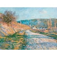 thumbnail image 2 of Monet, Claude  32x25 White Modern Wood Framed Museum Art Print Titled - The Road to Vetheuil, 2 of 4