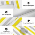 thumbnail image 6 of Yellow Stripe Outdoor Rug for Patio/Deck/Porch, Non-Slip Large Area Rug 5 x 7 Ft, Geometric Grey White Vertical Striped Indoor Outdoor Rugs Washable Area Rugs, Reversible Camping Rug Carpet Runner, 6 of 8