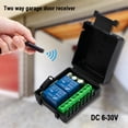 thumbnail image 2 of 433MHz rf Remote Control DC 12V 24V 220V 2CH Relay Receiver for universal Garage Door Light LED Fanner Motor Signal transmission, 2 of 6