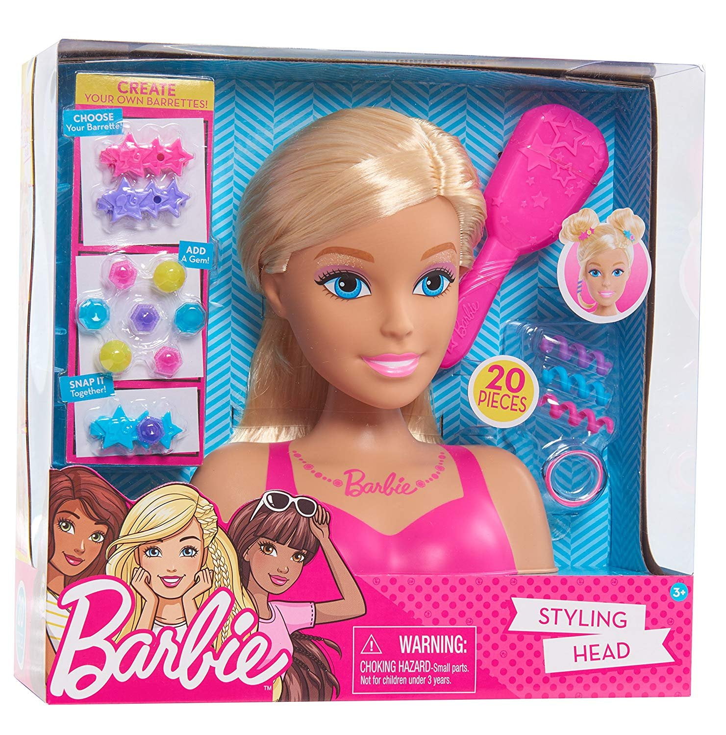 cabeza de barbie para peinar walmart