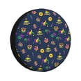 thumbnail image 1 of Balery Mardi Gras Carnival Cubiertas para Neumáticos - Protector Resistente para Neumáticos de Camioneta, SUV, Remolque, Camper y RV-14 inch, 1 of 6