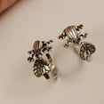 thumbnail image 5 of abierto de plata Vintage con diseño de animal, de de rana ajustable para mujeres, hombres, adolescentes, niñas y , Sunnimix Anillos abiertos, 5 of 5