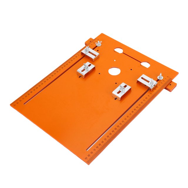 Router Table Insert Plate, Circular Saw Base Plate Portable Clear Scale Markings for Woodworking