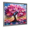 thumbnail image 2 of Designart "Essence of Pink and Purple Trees III" Landscapes Framed Wall Art Decor - Country Pink Tree Living Room Framed Canvas Art, 2 of 6