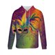 thumbnail image 5 of Sudadera con capucha para hombre, estilo casual, con cuello redondo, estampado, manga larga, blusa de poliéster, 5 of 5