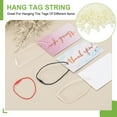 thumbnail image 3 of 100 Pcs Polyester Hang Tag String, 8 Inch Beige Snap Lock Pins Loop Fastener Price Tag Ties for Clothes Shoes Luggage, 3 of 7