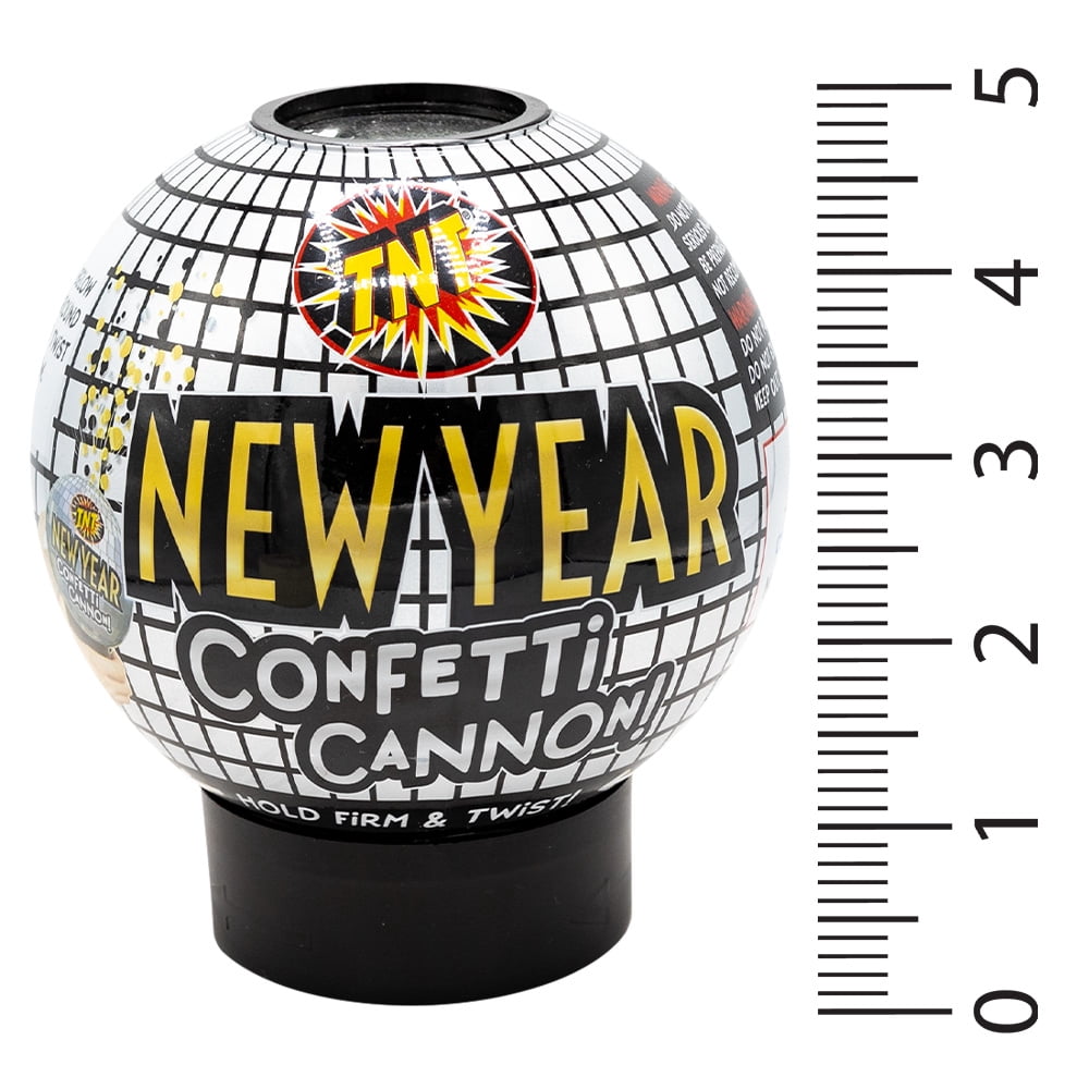 Disco Confetti, TNT Fireworks, Multicolor Mylar Confetti Popper