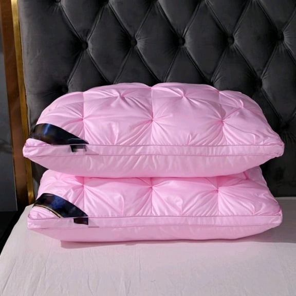 Summer Savings! PRETXORVE Pillow, Twisted Down Pillow WashableBedding Size Bed Pillow White Cool Hotel Quality Corner Propped Pillow for Back Flat or Side Sleeping