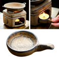 thumbnail image 3 of jifeng Oil Warmer with Candle Spoon Handcarved Furnace Ceramic Aromatherapy Diffuser Only candle holder, 3 of 9