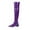 Purple, variant on Fall Boots,Boots for Womens Over The Knee Patform Chunky Heel Stretch Long Fall Y2K Gogo Boots Fashion Pointed Toe Boots Low Block Heel Booties