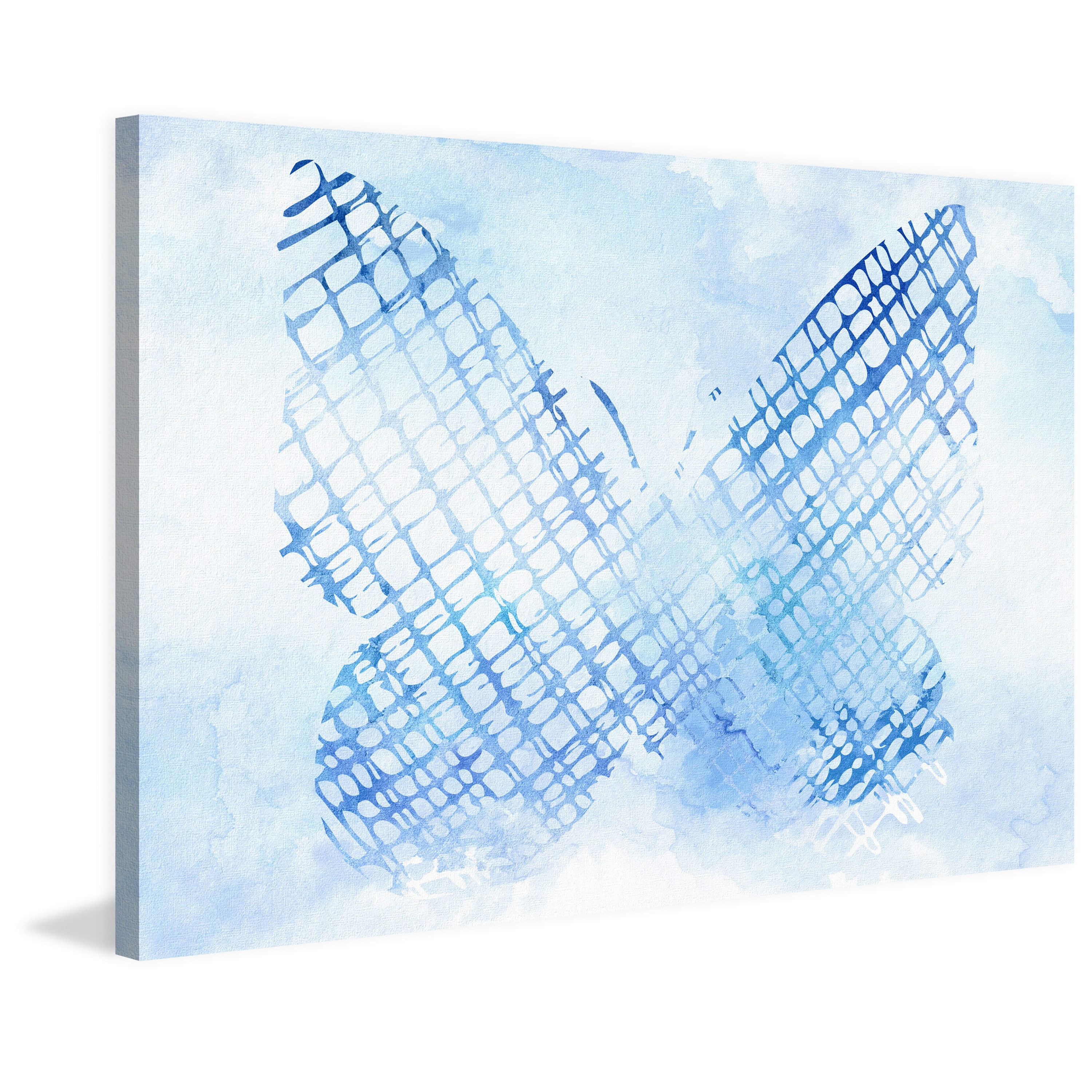 "Butterfly Sketch" Painting Print on Wrapped Canvas
