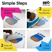 PPD 20 Sheets 8.5x11” - Inkjet Iron-on Heat Transfer Paper for White & Light Fabric and T-Shirts - Premium - PPD-1-20