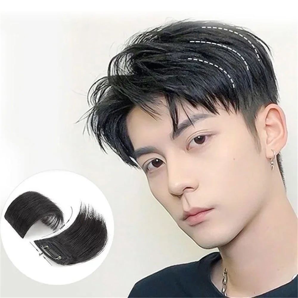 Synthetic 1Piece Invisible Mini Hair Pad Hair Extension Clip Hair Topper 10cm