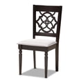 thumbnail image 3 of Bowery Hill Grey Fabric and Dark Brown Finished Wood 5-Piece Dining Set, 3 of 9