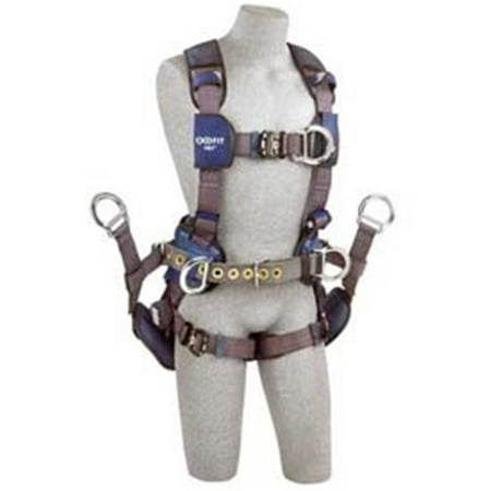 Dbi-Sala Tower Climbing Harness, Front, Back Side D-Rings - Extra Large