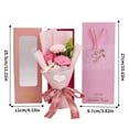 thumbnail image 2 of Césped Artificial 1Pcs Carnation Rose Soap Flower Bouquet Gift Box for Valentine's Day Anniversaries and Special Celebrations JASKFLY, 2 of 9