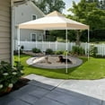 thumbnail image 2 of Yescom 8x8Ft 2-Tier Gazebo Top Replacement UV30+ for 2 Tier Outdoor Patio Canopy Cover Party Backyard Garden Sand+Ivory, 2 of 9