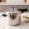 thumbnail image 2 of Magefesa Avant 8.5-Quart Aluminum Pressure Cooker with Canner Rack, Pressure Canner compatible with Gas. Electric and Glass Ceramic Stovetops, 2 of 7