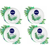 Nivea Soft Chilled Mint 200 ml With Jojoba and vitamin E pack of 4