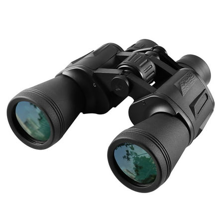 Qiilu Portable Binoculars with Night Vision Waterproof Fogproof Binoculars 10X50 10KM Wide Angle Binoculars For Travelling Hunting Bird