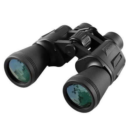 10X50 10KM Wide Angle Binoculars Qiilu Portable Binoculars with Night Vision Waterproof Fogproof Binoculars For Travelling Hunting Bird (Best 10x50 Binoculars Review)