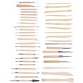 thumbnail image 5 of Juego de Herramientas de arcilla de 42 Uds., Kit de pluma punteadora para esculpir tallado y recorte de cuchillo, 5 of 5