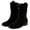 Black-A, variant on 2025 Winter High Heel Zipper Lace Up Boots for Women Size 11 Outwear Fashionable Classic Black Wide Boots for Women Ankle Boots New Thick S Boots for Women Heel Mesh Breathable Cool Boots
