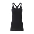 thumbnail image 1 of Chaleco de yoga largo básico de primavera y verano para mujer, ropa deportiva para correr y fitness con almohadilla para el pecho, parte superior cruzada con espalda en I para mujer, 1 of 6
