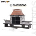 thumbnail image 2 of Sunjoy Emilio Cheminée à bois, 2 of 9