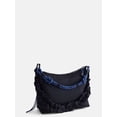 thumbnail image 3 of No Boundaries Women’s Medium Nylon Tote with Crossbody Scrunch Strap, Black, 3 of 4