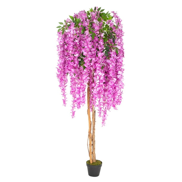 Zimtown 6FT Fake Wisteria Tree, Artificial Greenery Plants Walmart