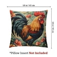 thumbnail image 4 of Ullo0ord Throw Pillow Cover, Animal Cockerel Decorative Pillow Covers Inch, Square Cushion Case for Couch Sofa Living Room Bed 24x24in, 4 of 7