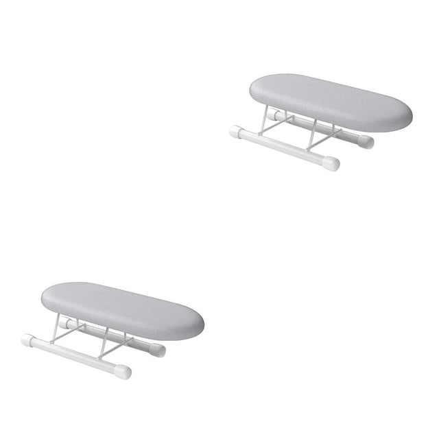 kurtrusly Travel-Friendly Foldable Ironing Board Wide Application And Easy To Clean Neckline Portable Type 2 2Set