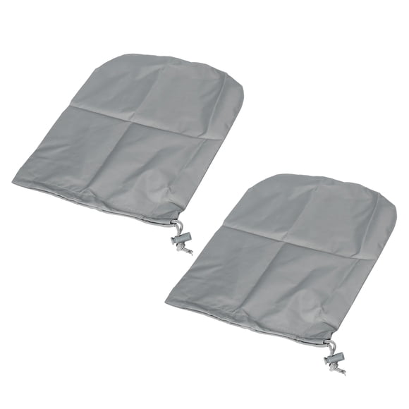 Par Gris Trasero Lateral Espejo Funda Bolsa Accesorios para Coche