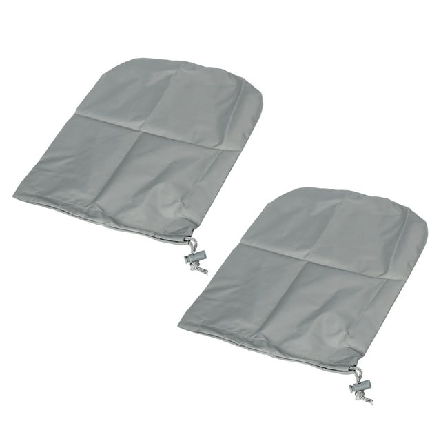 Par Gris Trasero Lateral Espejo Funda Bolsa Accesorios para Coche