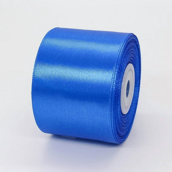 2 inch royal blue Satin Ribbon 22m Solid Fabric Ribbons Roll for Gift Wrapping, Satin Weddings,Flower Bouquet, Invitations,Sewing,Party Decorations, Holiday Decorating and More