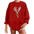 thumbnail image 4 of Mode de Noël Sweat-Shirt Décontracté à Manches Longues Imprimé pour Femmes, 4 of 9