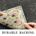 thumbnail image 6 of Bohemian Retro Floral Non-Slip Entryway Door Mat,Boho Indoor Decor Durable Low Plush Door Mat,Washable Welcome Rug for Patio Hallway Home Decor 16x24 Inches, 6 of 7