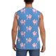 thumbnail image 4 of Fotbe Cute Poodle Dog Men's Camiseta sin Mangas Estampada para Hombres, Playera Casual para Gimnasio, Entrenamiento, Playa-Medium, 4 of 7