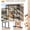 Black+Brown+Wood+American Design, variant on XIZE Outdoor Cat Enclosure Fir Wood Catio Outdoor Cat House Patio Cat Playpen with Sleeping Houses,Jumping Platforms,Scratching Post and Secure Doors for Cats,Black+Natural