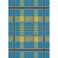 thumbnail image 1 of Ahgly Company Indoor Rectangle Patterned Blue Novelty Area Rugs, 2' x 4', 1 of 6