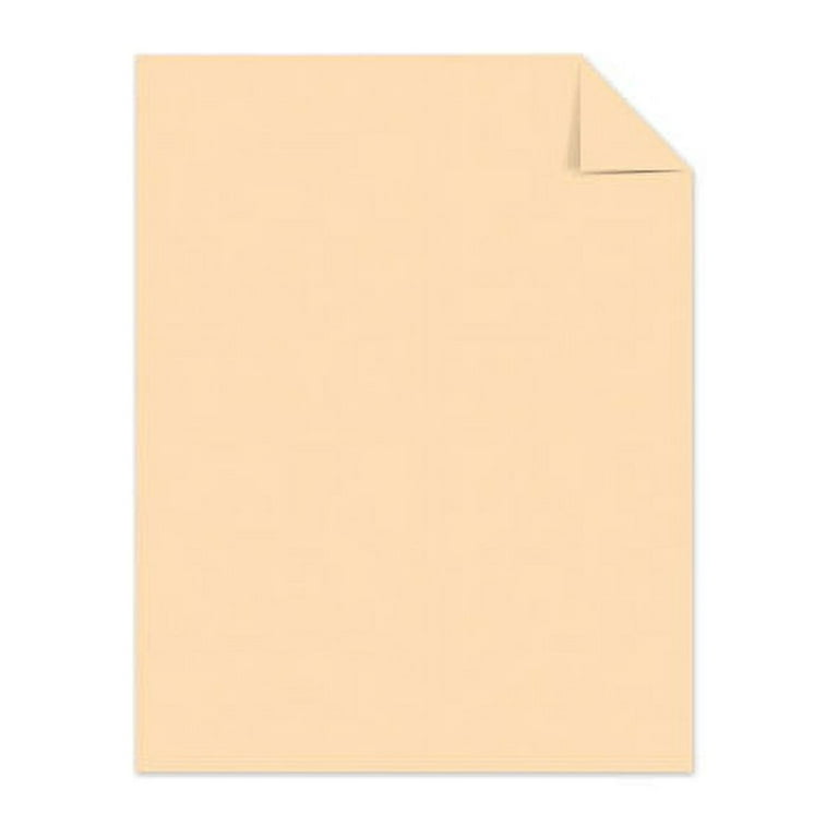 Color Cardstock, 65 Lb, 8.5 X 11, Punchy Peach, 250/pack | Bundle of 5