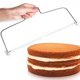 thumbnail image 2 of Cortador de pastel de alambre doble ajustable, rebanador de acero inoxidable de 2 líneas, divisor de pan de mantequilla DIY, cuchillo de pastelería, herramientas de cocina para hornear, 2 of 4