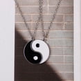 thumbnail image 4 of Simple Tai Chi Yin Yang Silver Pendant Women BFF Friendship Couple Gift, 4 of 5