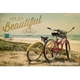thumbnail image 5 of Coronado, California, Life is a Beautiful Ride, Beach Cruisers (Cotton Canvas Apron, Kitchen Cooking, Baking, Grilling, Unisex with Pockets), 5 of 5