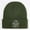Army Green, variant on "The Good Vibes Only" Letter Embroidered Heavyweight Acrylic Knit Beanie, Unisex High Stretch Warm Hat, Must-Have for Outdoor Trips