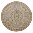 thumbnail image 1 of homeroots home decor 396193 6’ Round Beige Distressed Medallion Area Rug, 1 of 1