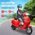 thumbnail image 2 of CazToi Motocicleta Eléctrica Infantil 24V 350W 22 KM/H para Niños Mayores, 2 of 7