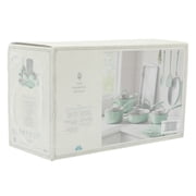 The Pioneer Woman Sutton 17-Piece Non-Stick Aluminum Cookware Set, Pots and Pans w/Bakeware & Utensils, Green