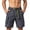 Dark Gray, variant on Mens Swim Trunks, Quick Dry Solid Color Board Shorts, Athletic Gym Shorts with Pockets